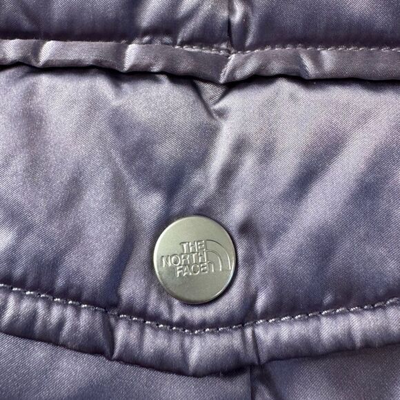 The North Face 550 Gotham 2.0 Down Puffer Jacket Girls Medium Purple Hoodie L - Picture 14 of 16